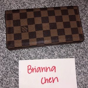 Damier Ebene Checkbook